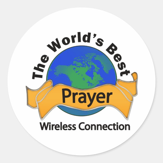 Gebet Runder Aufkleber (Vorderseite)