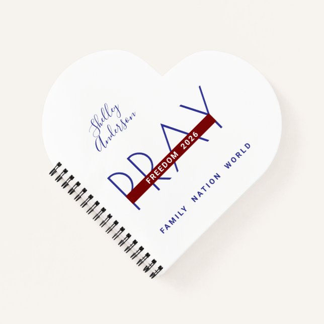 Gebet stellt Freiheit 2026 Notizbuch (Vorderseite)