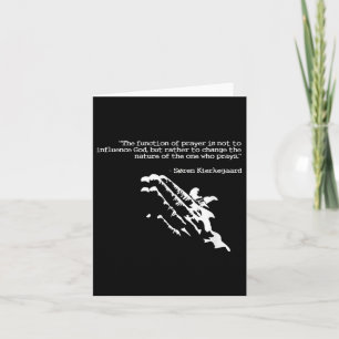 Gebet und Glaubenssatz Kierkegaard Gebet Geschenk Karte