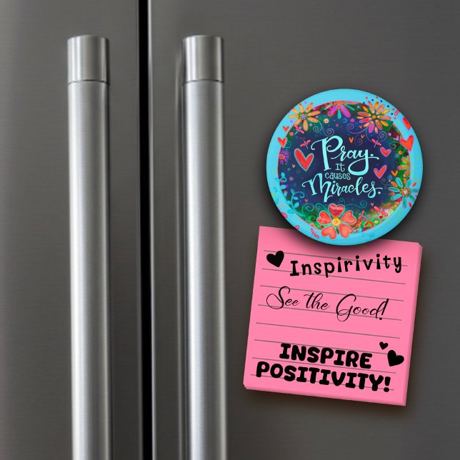 Gebet verursacht Wunder Hübsche Blumenbefruchtung Magnet (Von Creator hochgeladen)