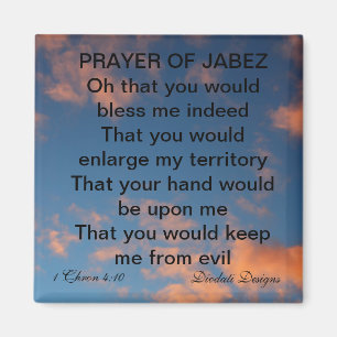 Gebet von Jabez Cloudy Sky Magnet