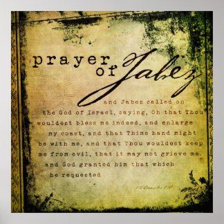 Gebet von Jabez Poster