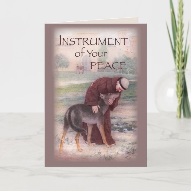 Gebet von St- Franciskarte Karte (Vorderseite)