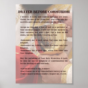 Gebet vor Kommunaldruck Poster