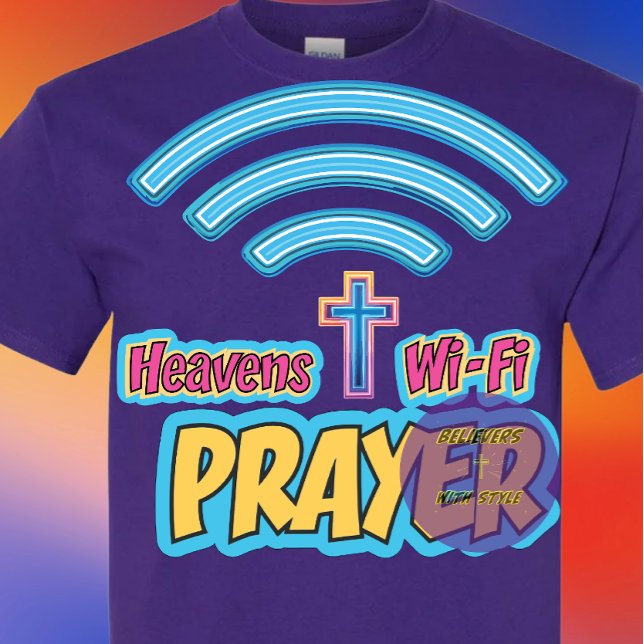 Gebet - WLAN - Christlich T-Shirt (Von Creator hochgeladen)