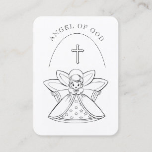 Gebet zu meiner Guardian Angel Holy Card Visitenkarte