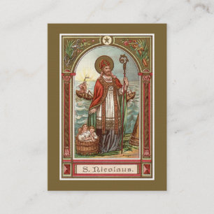 Gebet zu St. Nikolaus von Myra zu Weihnachten Visitenkarte