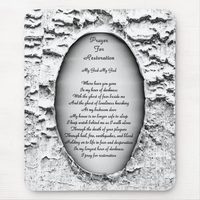 Gebet zur Wiederherstellung Mousepad (Vorne)