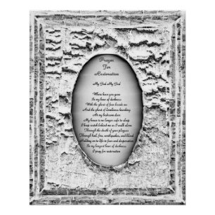 Gebet zur Wiederherstellung Poster