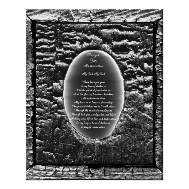 Gebet zur Wiederherstellung Poster (Vorderseite)