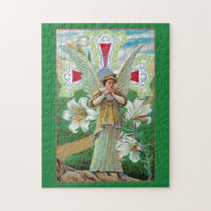 Gebet zwischen Kreuz und Engel Puzzle