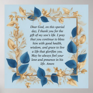 Gebete einer Mutter für ihren Sohn Poster