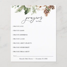 Gebete für Baby Winter Greenery