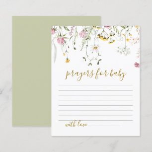 Gebete für Babydusche-Wildblumen