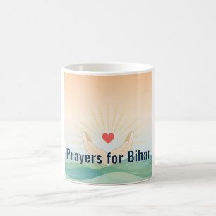 Gebete für Bihar Kaffeetasse