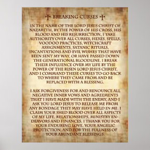 Gebete für den Fluch. Poster