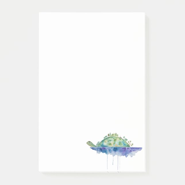 Gebete für die Insel Turtle Post-it Klebezettel (Vorderseite)