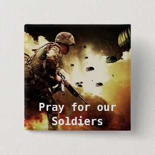 Gebete für unsere Soldaten Button
