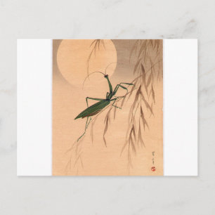 Gebete Mantis und den Mond japanische Kunst c. 180 Postkarte