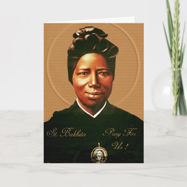 Gebete nach St. Bakhita Karte (Vorderseite)