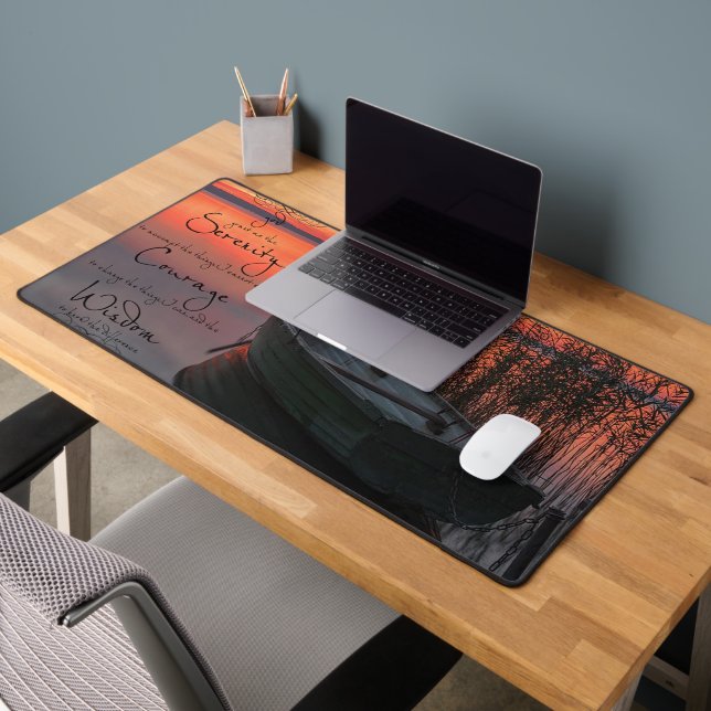 Gebete und Schiff Schreibtischunterlage (Büro 2)