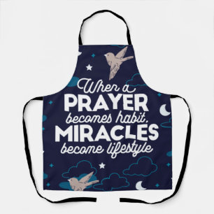 Gebete und Wunder Zitate Schürze