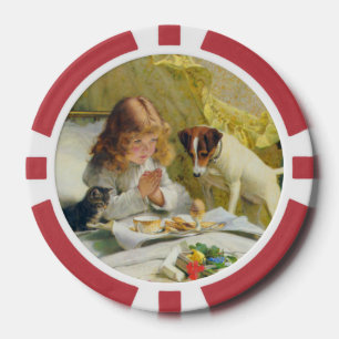 Gebete vor dem Frühstück Suspendierung von Barber Pokerchips