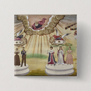 Gebete zu den Göttern für die Befreiung von Button