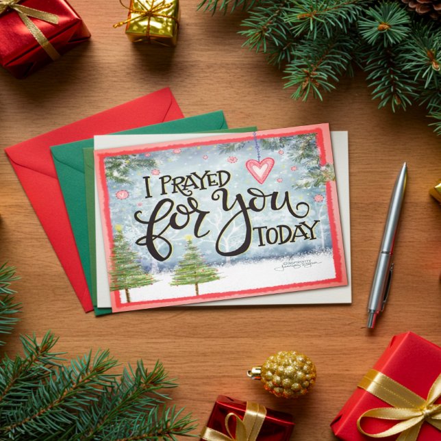 Gebetet für dich Hübsche Inspiritität Weihnachten Karte (Von Creator hochgeladen)