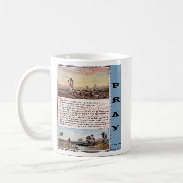 Gebets-Tasse des Psalm-23 Tasse (Links)