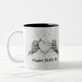 Gebets-Tasse des Psalm-51 Zweifarbige Tasse