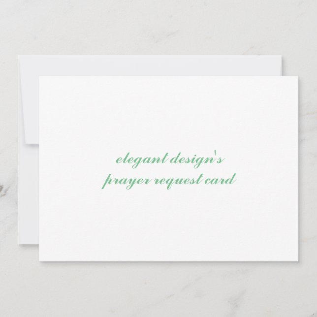 Gebetsanforderungskarte Einladung (Vorderseite)