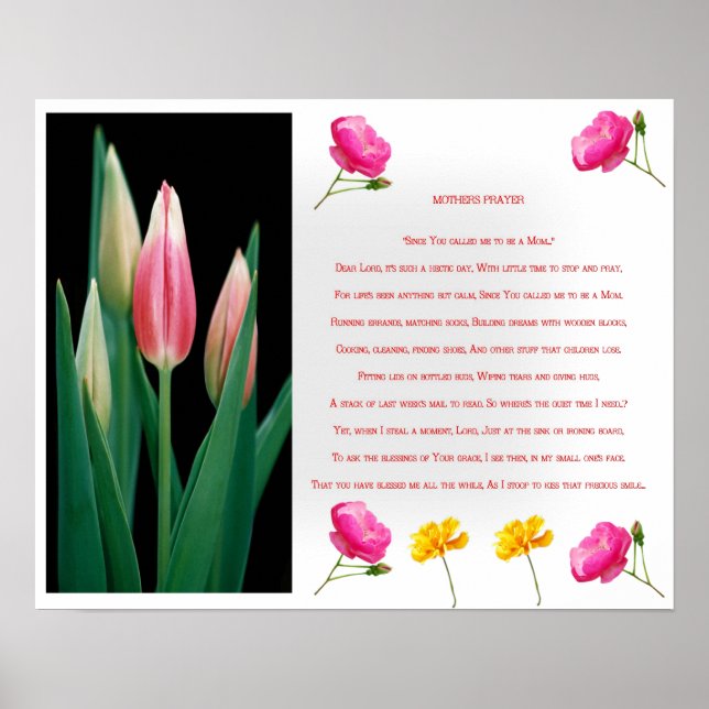 Gebetsdruck der Mütter Poster (Vorne)