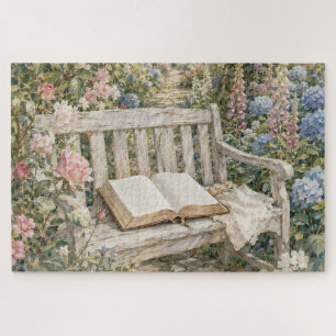 Gebetsgartenbank-Kapelle Aquarell Puzzle
