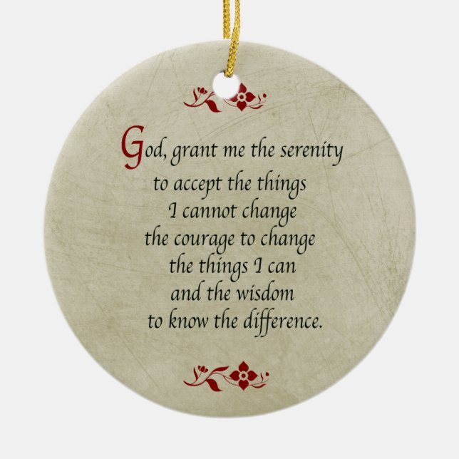 Gebetsgeschenk/Vintager Stil/doppelseitig Keramik Ornament (Vorne)