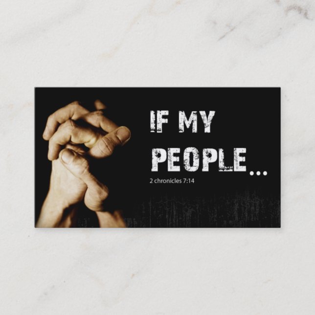 Gebetsgruppe Kirche spirituelle Religion Christus  Visitenkarte (Vorderseite)