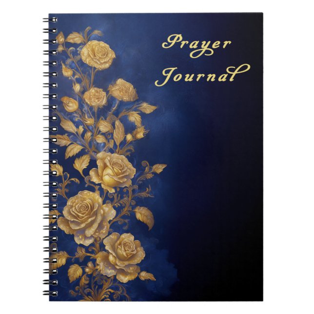 Gebetsjournal Golden Roses Notizblock (Vorderseite)