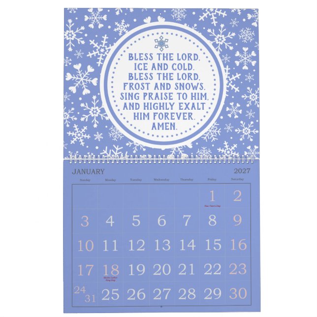 Gebetskalender 2024 kalender (Jan 2027)