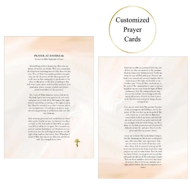 Gebetskarte am Tag der Älteren Sophrony (Von Creator hochgeladen)