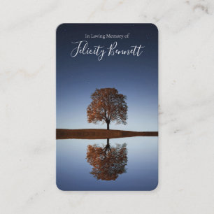 Gebetskarte   Beautiful Reflection Deluxe Visitenkarte