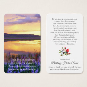 Gebetskarte   Blumensee