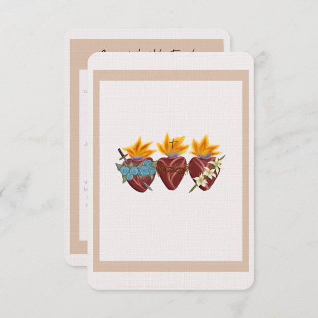 Gebetskarte Dankeskarte (Vorne/Hinten)