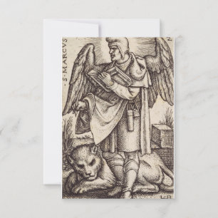 Gebetskarte des Heiligen Markus des Evangelisten Dankeskarte