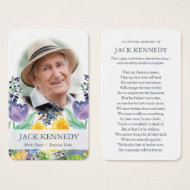 Gebetskarte | Florblau