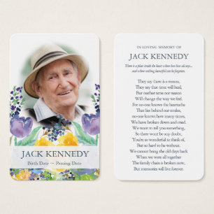 Gebetskarte Florblau