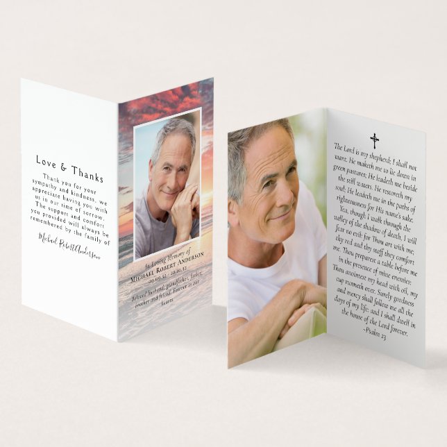 Gebetskarte für den Sonnenuntergang Visitenkarten (Innenseite und Außenseite)