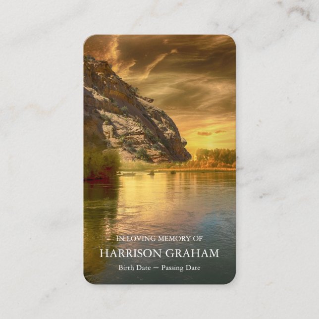 Gebetskarte | Lake Mountain Deluxe Visitenkarte (Vorderseite)