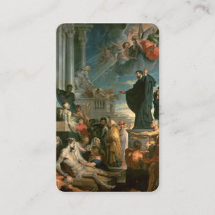Gebetskarte   Miracles St Francis Xavier Visitenkarte