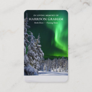 Gebetskarte Northern Lights Deluxe Visitenkarte