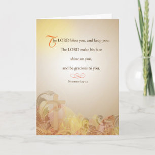 Gebetskarte Obdachloser Gott segne und Behielt Karte